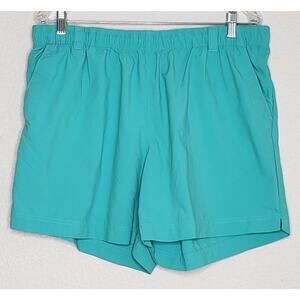 Columbia‎ PFG Mens Shorts XL Green Drawstring Elastic Waist 5" Inseam Water